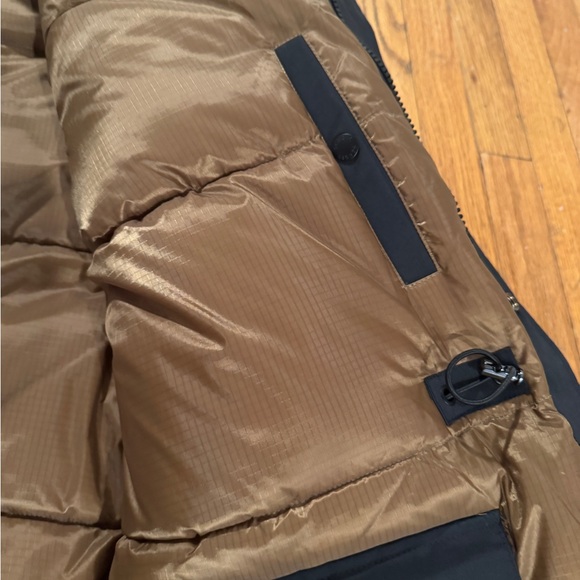 Schott Brooklyn Cotton Blend Down Filled Parka Black Large - Picture 11 of 12